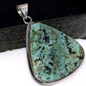 🩵 Genuine African Turquoise Pendant